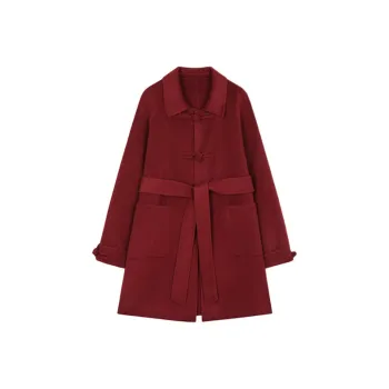 XWI Coats Women's Burgundy