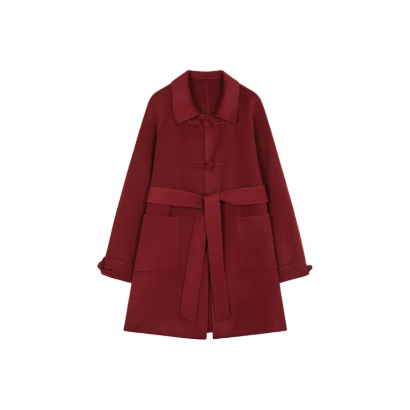XWI Coats Women's Burgundy-0