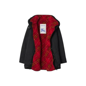 Burberry Parka Coats Women's Black