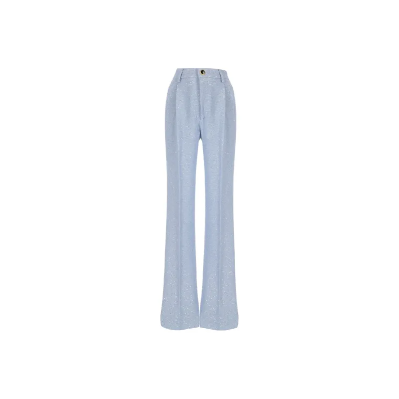 Alessandra Rich Sequinned Tailored Trousers-0