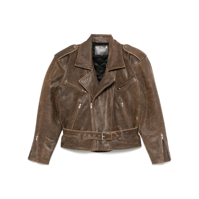 R13 Oversize shoulder Biker Jacket-0