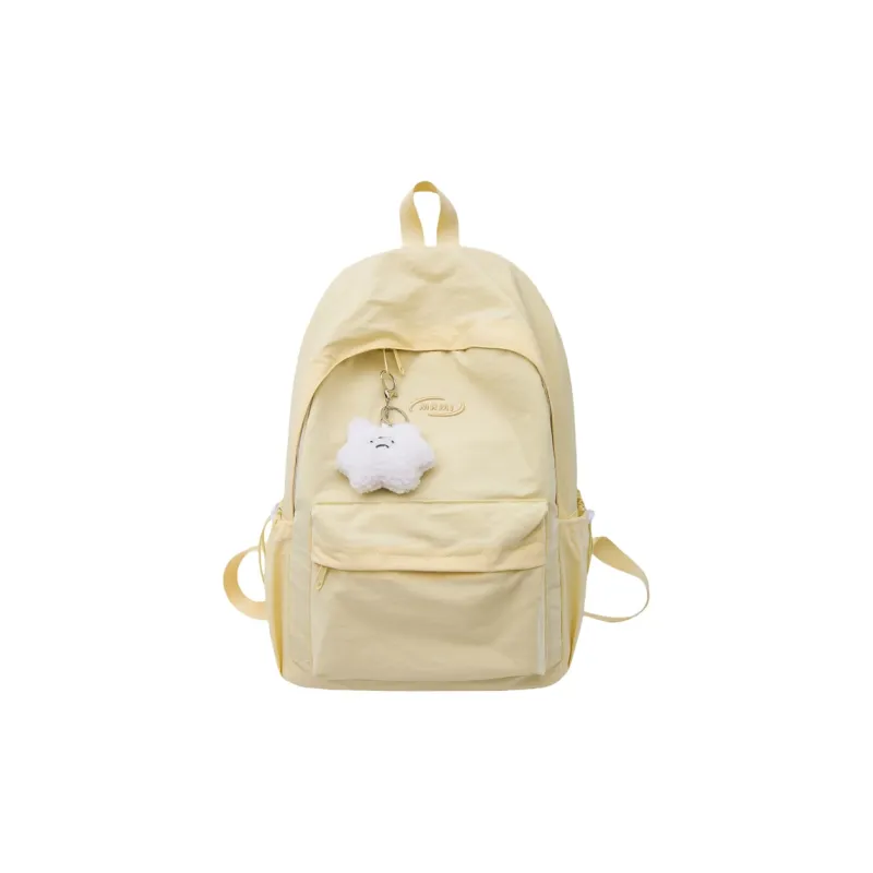Yalu Nylon Backpack Regular Unisex Pink/Blue/Red/Yellow/Black-21