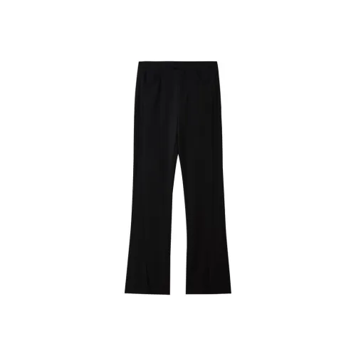 SHUIYUNJIAN Commute Style Solid Color Minimalist Style Comfortable Sports Loose Casual Pants Women's Black