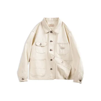 MADEN Denim Jacket Women's Ecru