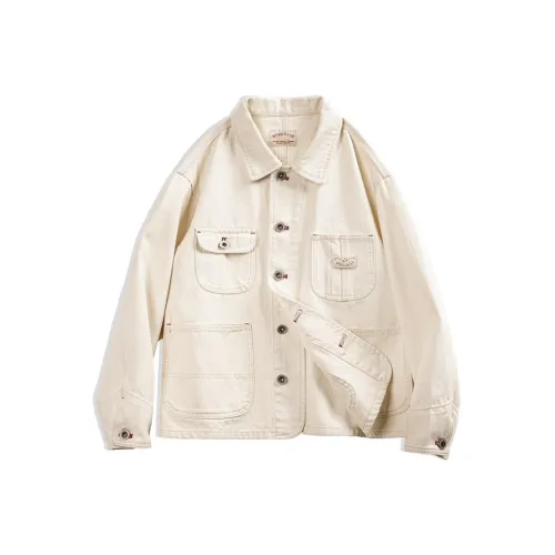 MADEN Denim Jacket Women's Ecru