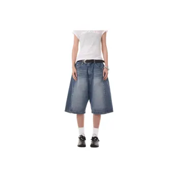 DAFK Denim Shorts Men Vintage Blue 