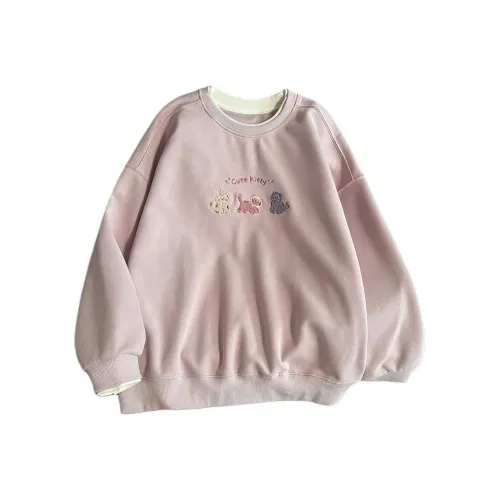 Mu Xiao Xin Sweatshirt Women's Pink