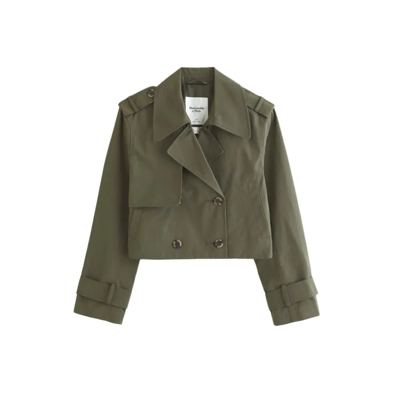 AF Trench Coat Women's Olive Green-0