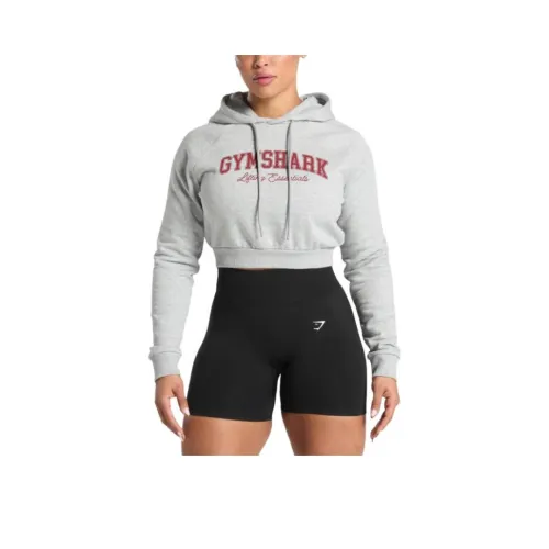 GYMSHARK Sweatshirt Women's Light Gray