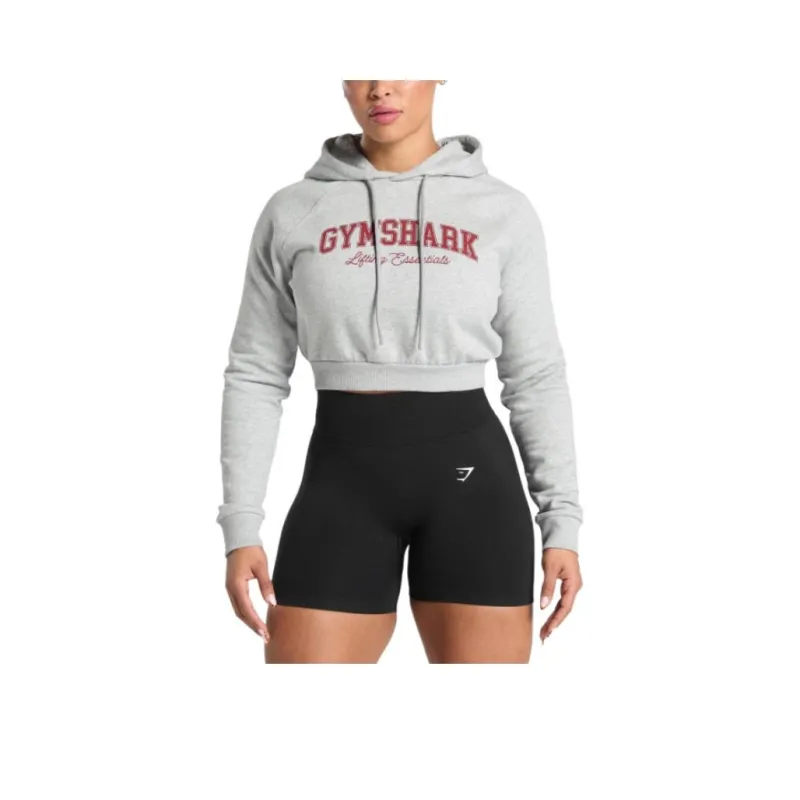 GYMSHARK Sweatshirt Women's Light Gray-0