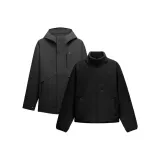 [Combination Women's]Black Windbreaker Jacket+Black Liner