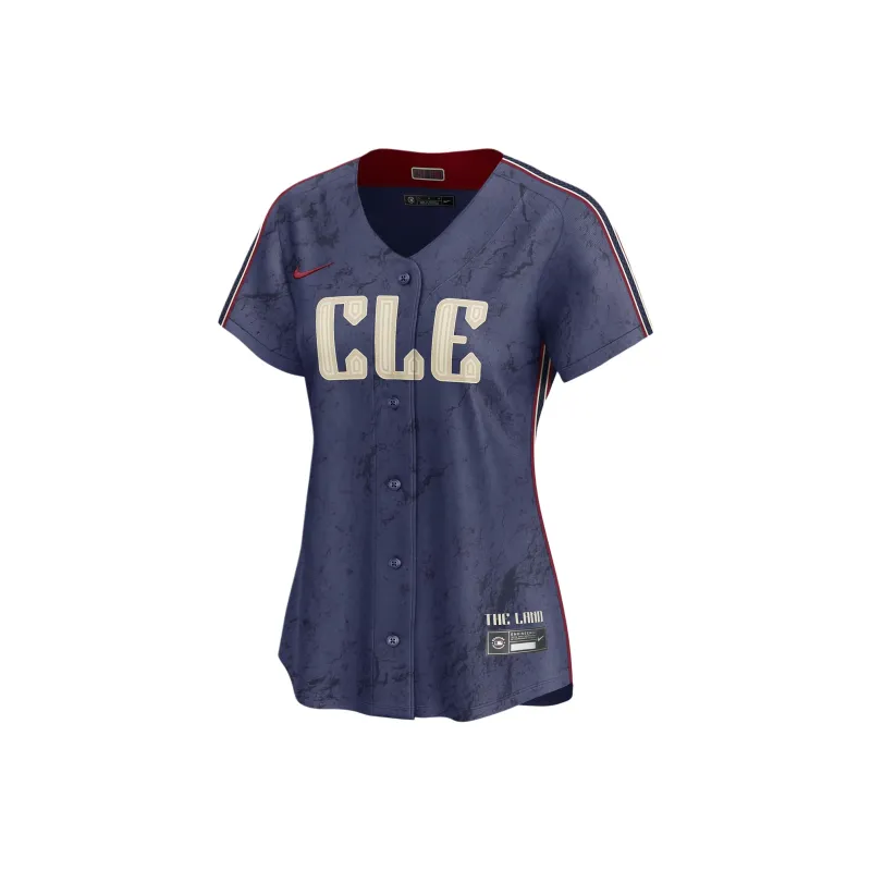 Nike x MLB Cleveland Guardians City Connect Baseball Jacket Women's Marine Blue-0