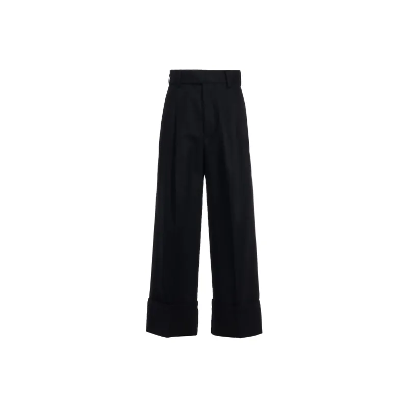 Yohji Yamamoto Pleat-detailing Trousers-0