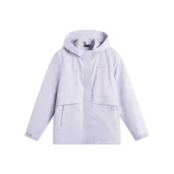 LiNing Sports Trend Series Trench Coat Women's Sea Salt Purple