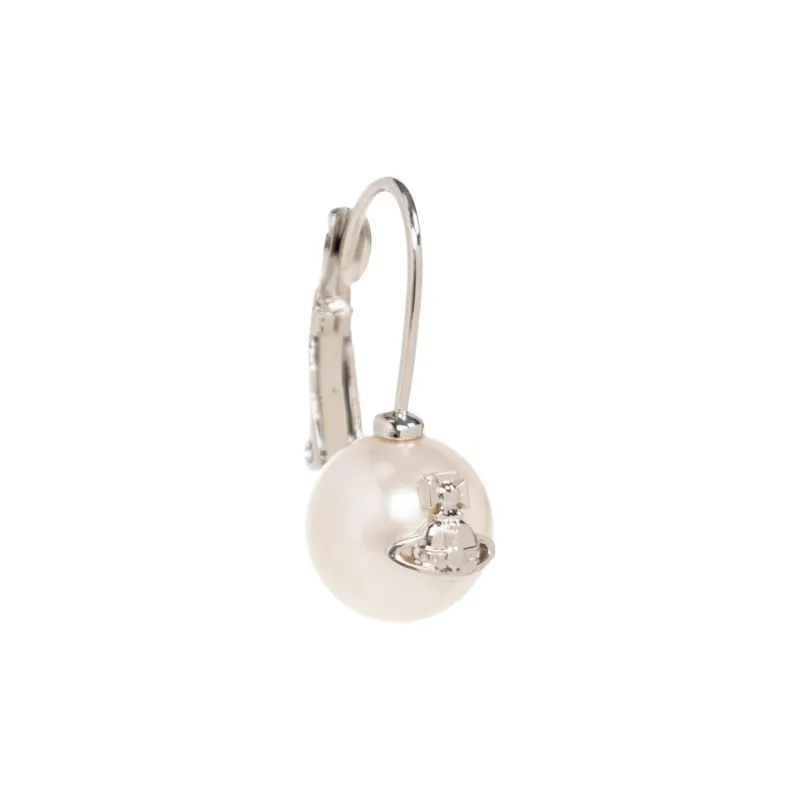 Vivienne Westwood Brass, Pearl Earrings Women's Silver-2