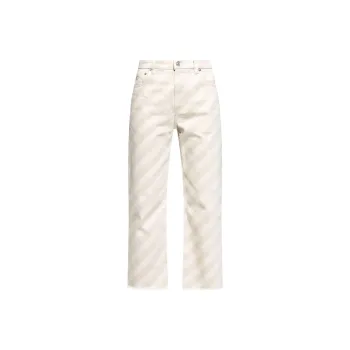 MARNI Striped Wide Leg Jeans