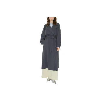 PUBLIC TOKYO SS25 Trench Coat Women's Dark Gray