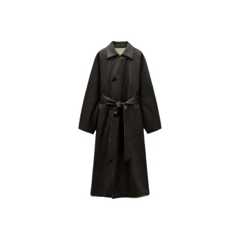 ZARA ZW Series Trench Coat Women's Brown