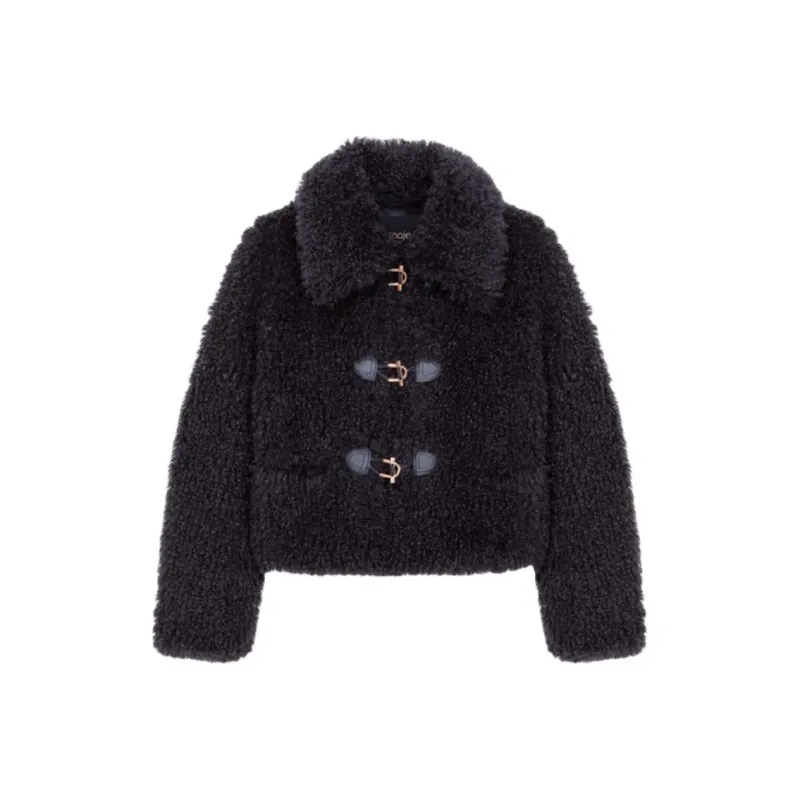 Maje Curly Coat-0