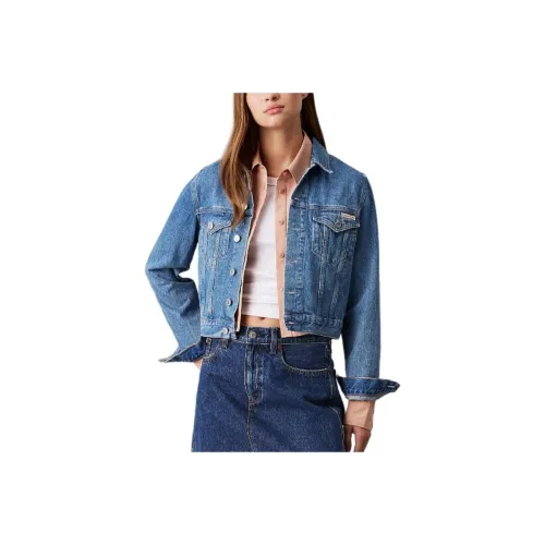 CALVIN KLEIN Denim Jacket Women's Blue