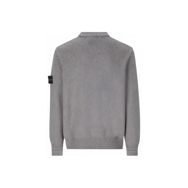STONE ISLAND Logo Patch Crewneck Jumper-1
