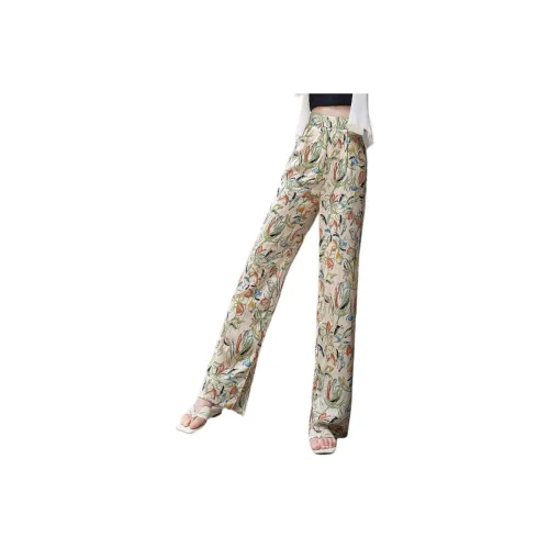 Mo Han Yi Mei Casual Pants Women's Apricot