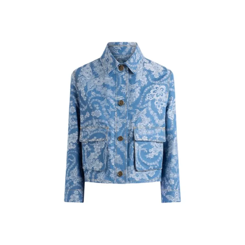 ETRO Denim Jacquard Jacket-0