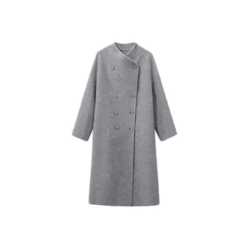 SUNSUNTOWN Coats Women's Gray