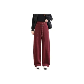 TERRE BLEUE Casual Pants Women's Burgundy