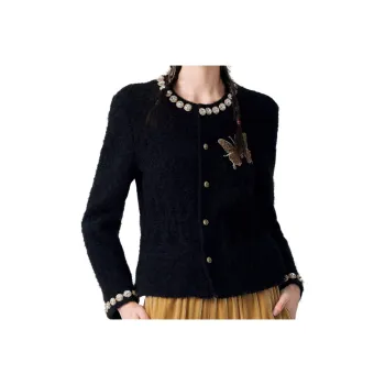 TCH Cropped Coats Women's Black