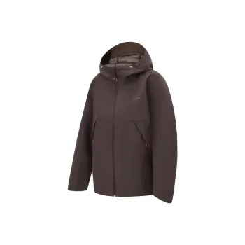 LiNing Fitness Series Trench Coat Women's Charcoal Brown