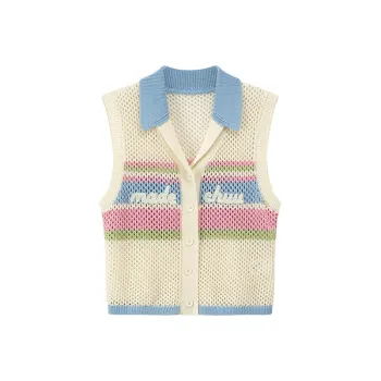 CHUU Vest Women's White Apricot