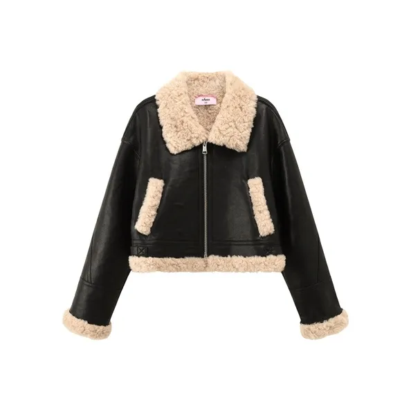 CHUU Velvet Jackets Women's Black-0