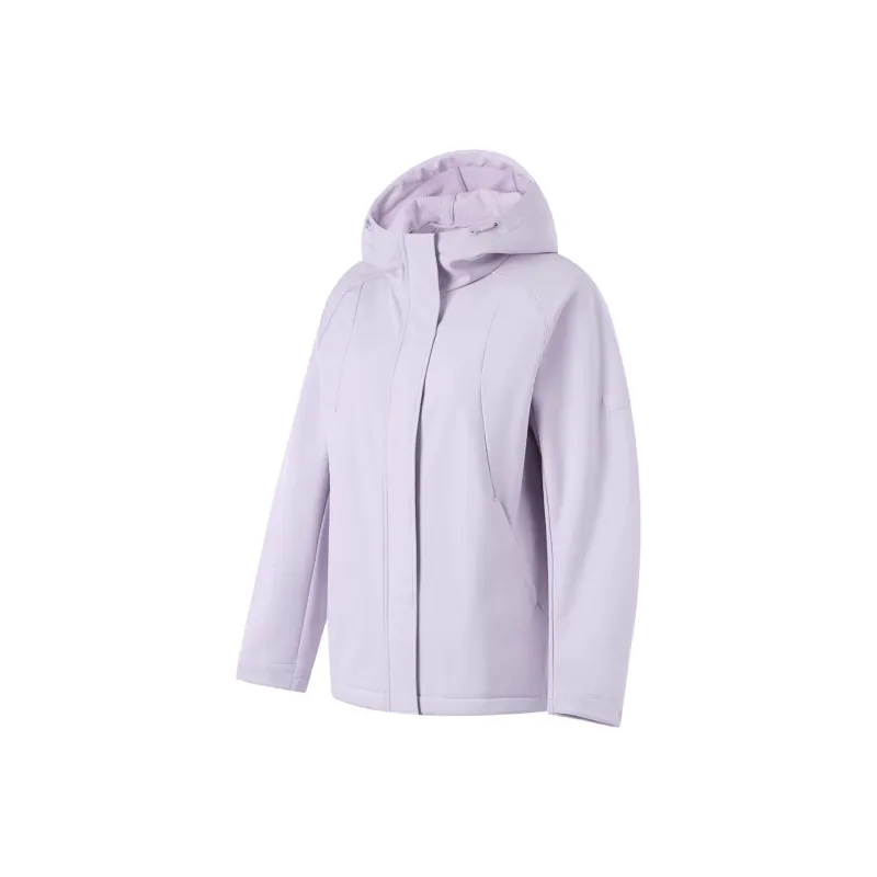 LiNing Fitness Series Trench Coat Women's Sea Salt Purple-0