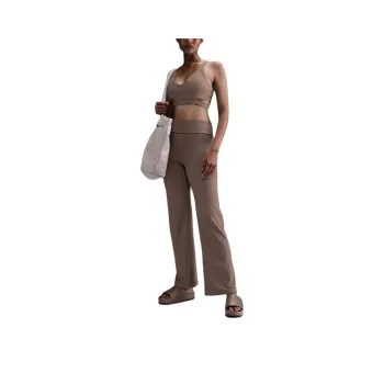 Nike Dri Fit One Casual Pants Women's Mink Brown/Black