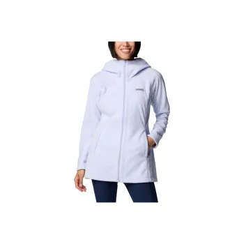 Columbia Benton Springs™ II Long Fleece Hoodie Velvet-feel Coat Women's Snowdrift
