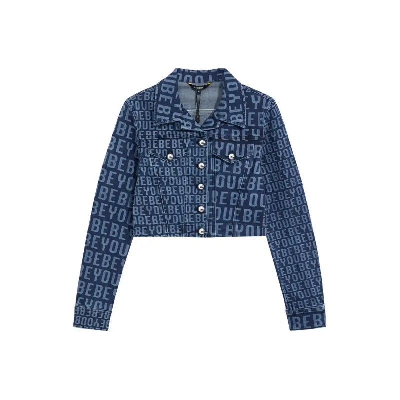 Bebe Denim Jackets Women's Blue-0