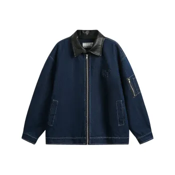 TH FABRICATE Denim Jacket Unisex Blue