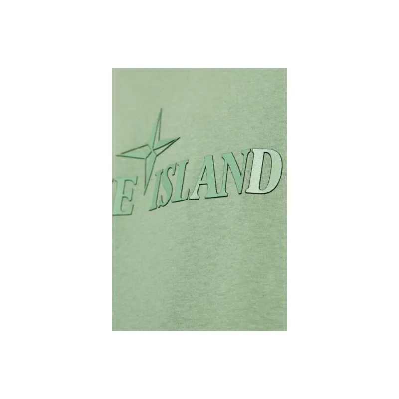 STONE ISLAND Logo Printed Crewneck T Shirt-4