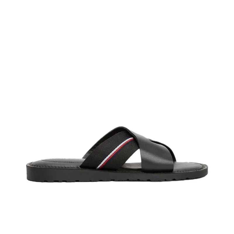 Tommy Hilfiger Slip Resistant Slide Slippers Men's Black-2
