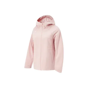 LiNing Lotus Leaf Trench Coat Women's Light Blush Pink