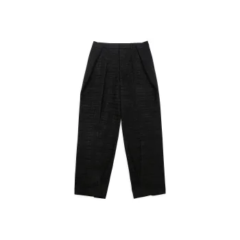 ADER ERROR Pleated Jacquard Tailored Trousers