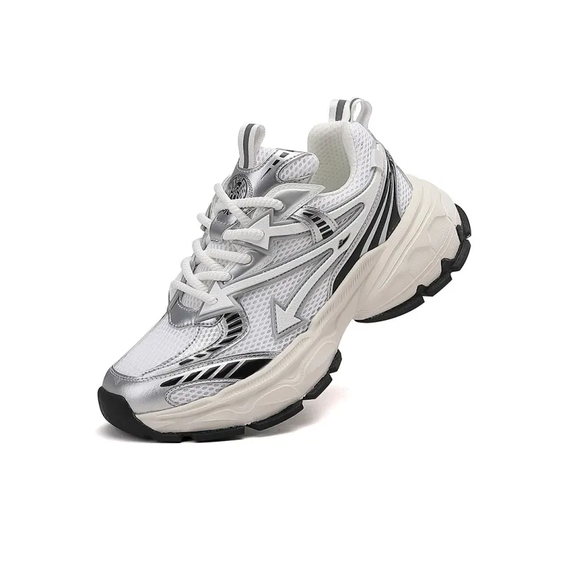 Kuding Abrasion Resistant Breathable Low Top Chunky Sneakers Men's-5