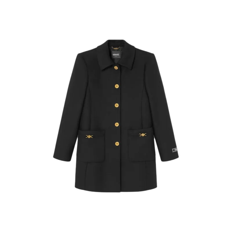 VERSACE La Medusa '95 Button Up Coat-0