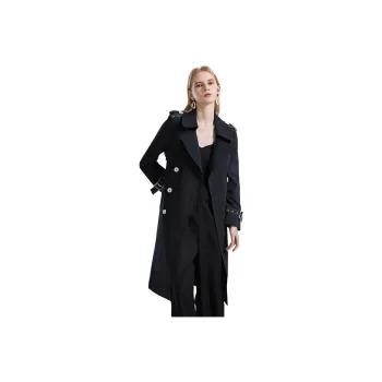 NINE WEST Trench Coat Women's Navy Blue