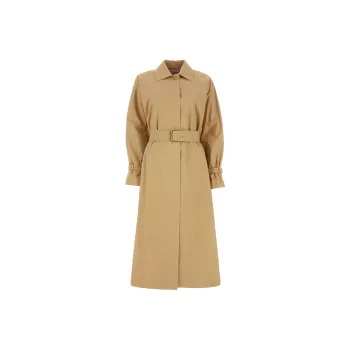 MaxMara Belted Collared Trench Coat