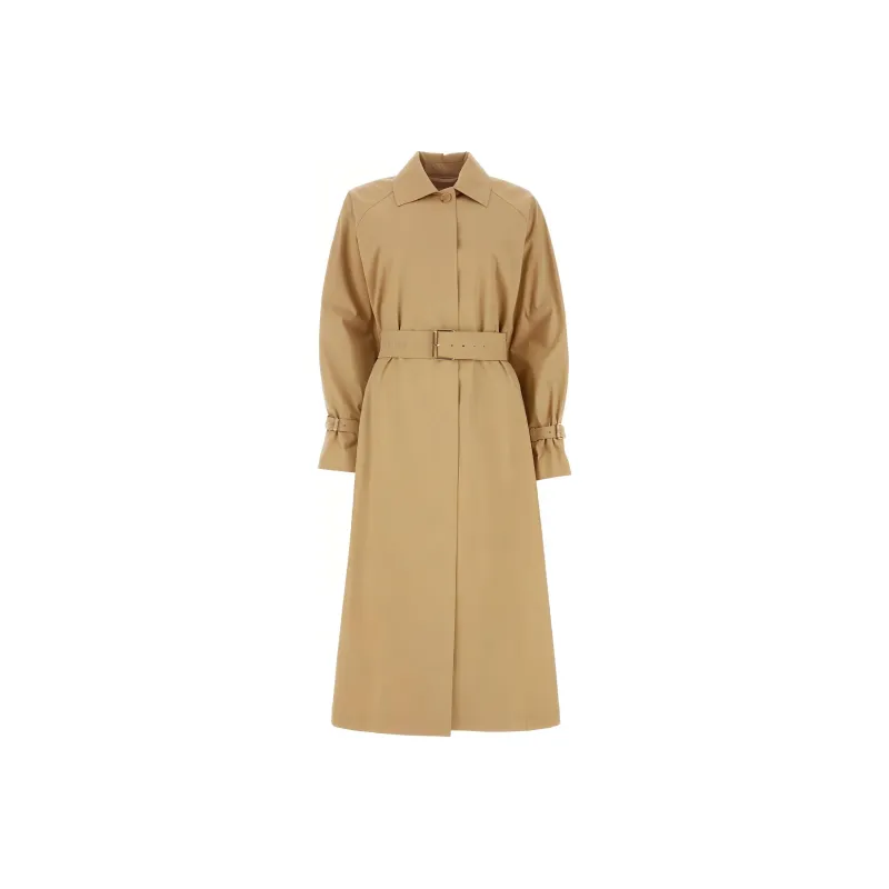 MaxMara Belted Collared Trench Coat-0