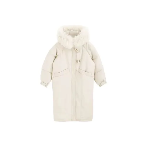 KENLY Puffer Jacket Women's White Apricot