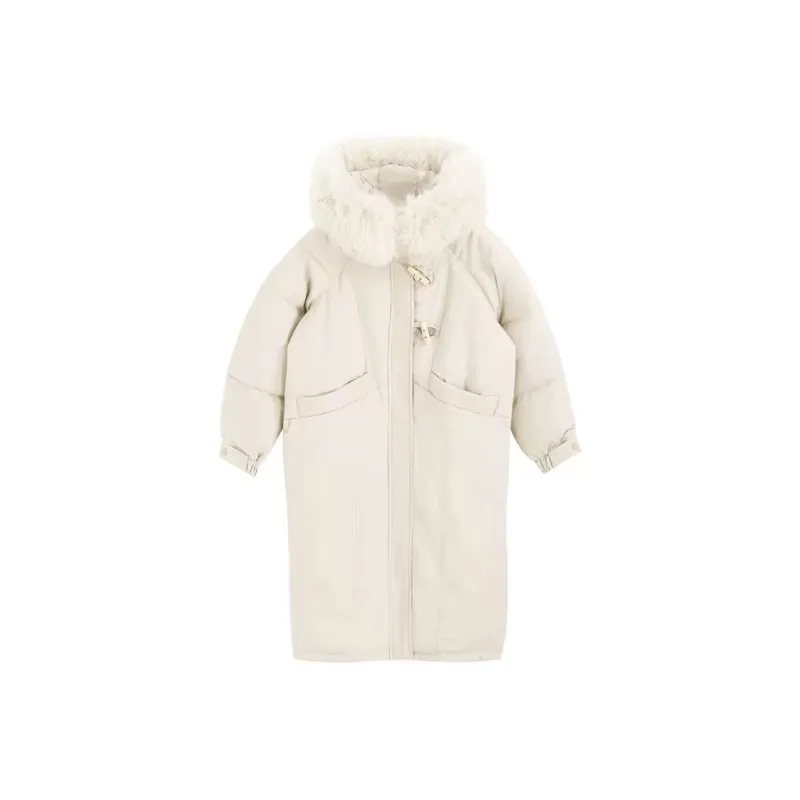 KENLY Puffer Jacket Women's White Apricot-0