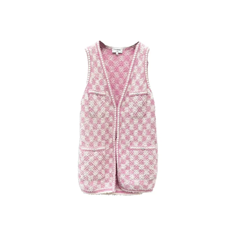 CHANEL Vests Women's Pink-0